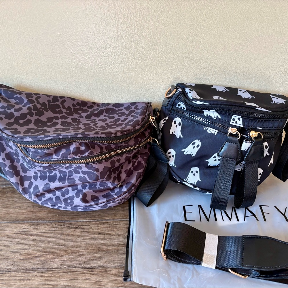 Emmafy Black Boo Mini GoFree and Unknown brand bum bag bundle